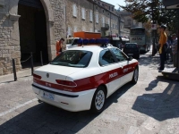 Polizeifahrzeug in San Marino.